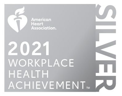 American Heart Association 2021 Workplace Health Achievement Index Silver Award